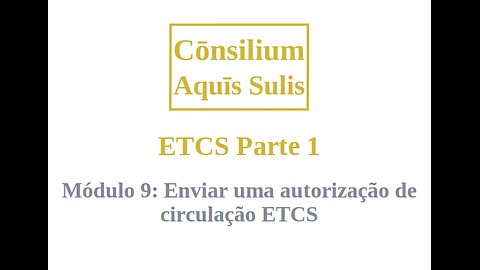 ETCS Parte 1 Módulo 9 (Português)