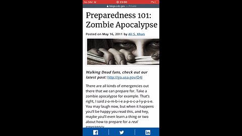 Zombie Preparedness, CDC