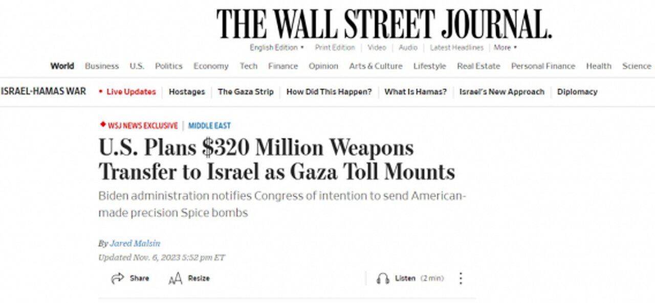 Biden Sends $320M WEAPONS GIFT To Israel After UN Calls Gaza 'GRAVEYARD FOR CHILDREN': Rising 11-7