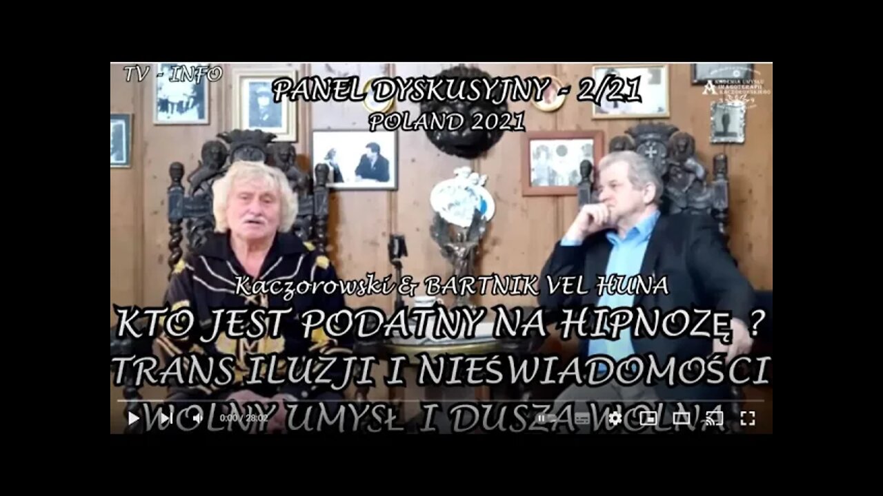 KTO JEST PODATNY NA HIPNOZĘ ? TRANS ILUZJI I NIEŚWIADOMOŚCI - WOLNY UMYSŁI DUSZA WOLNA/2021 ©TV INFO