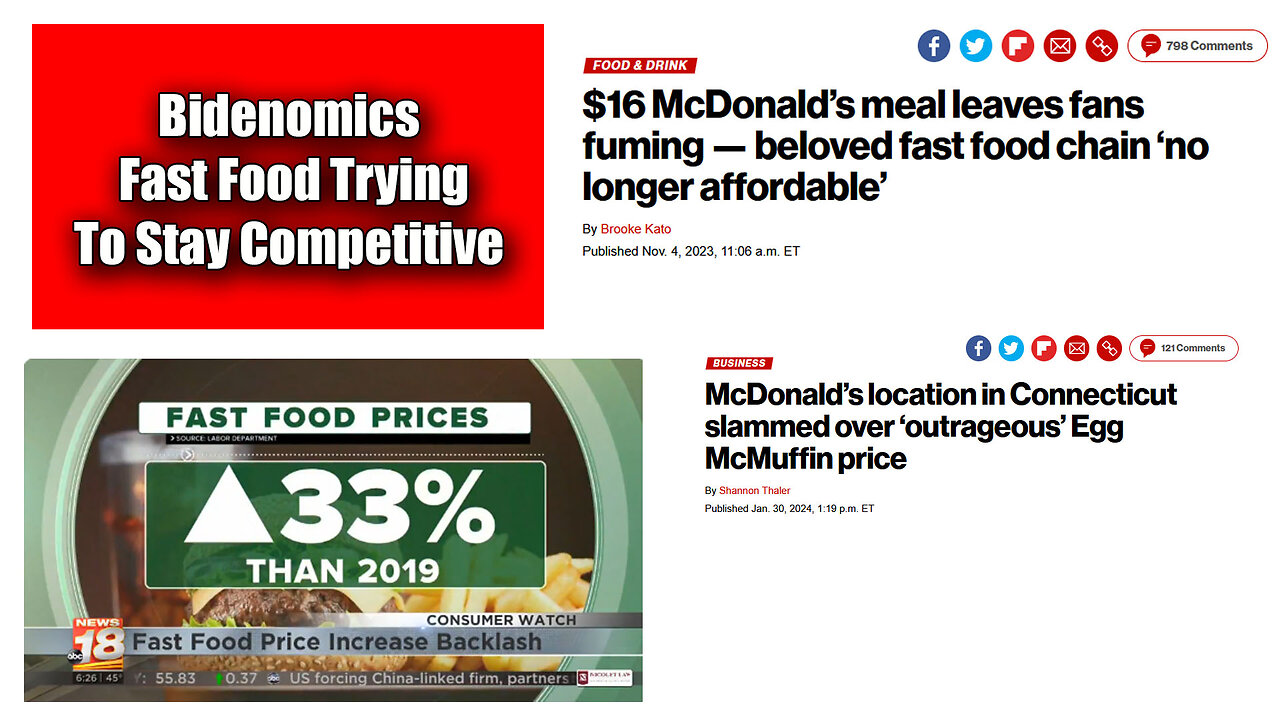 Fast Food Tries To Stay Competitive During Bidenomics