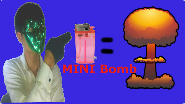 How to make a mini bomb from the lighter