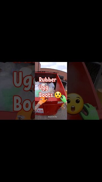 Dumpster diving at the Ugg store found hair What are these #uggs #dumpsterdiving #shoes #free