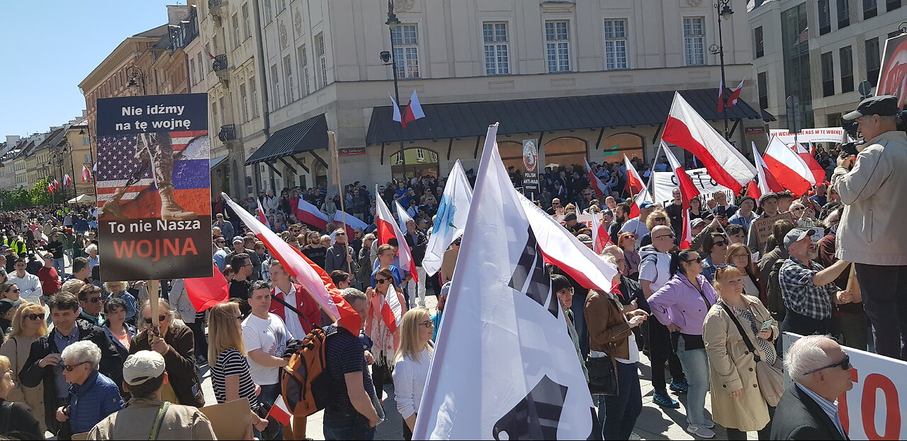 1.05.2023 r. - #MarszPokoju, #Warszawa, #Polska. Wideorelacja - część 13/14.