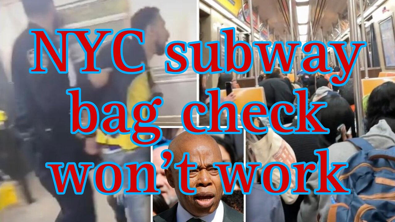 NYC subway bag check won't work