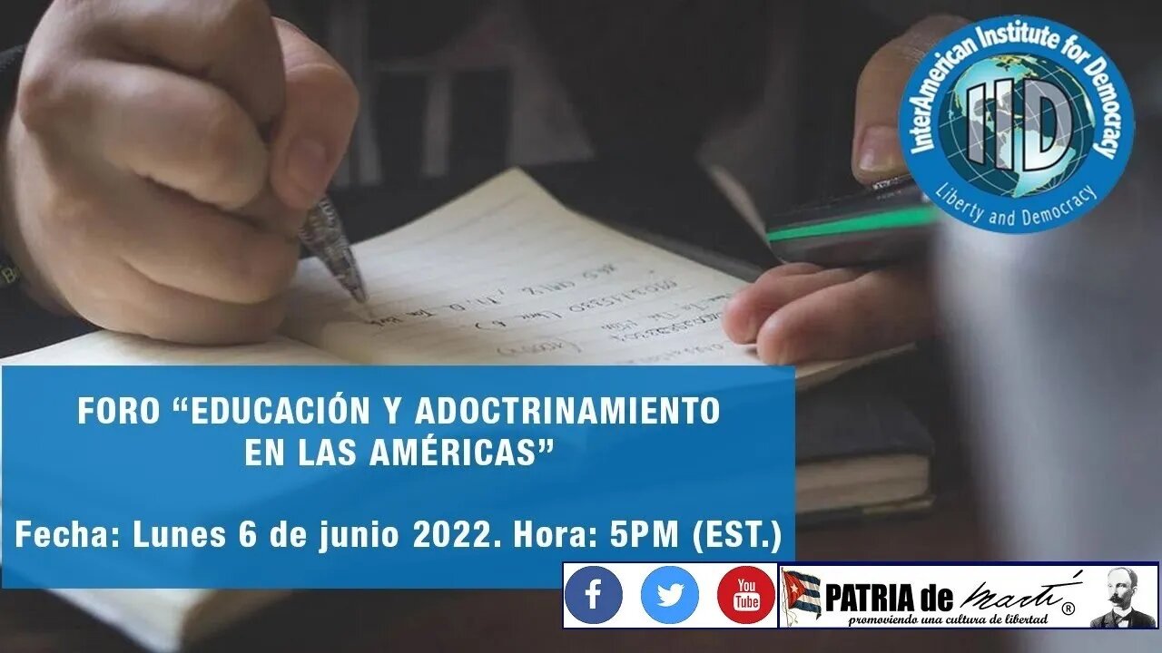 Foro 'Educación y adoctrinamiento en las Américas'. En VIVO