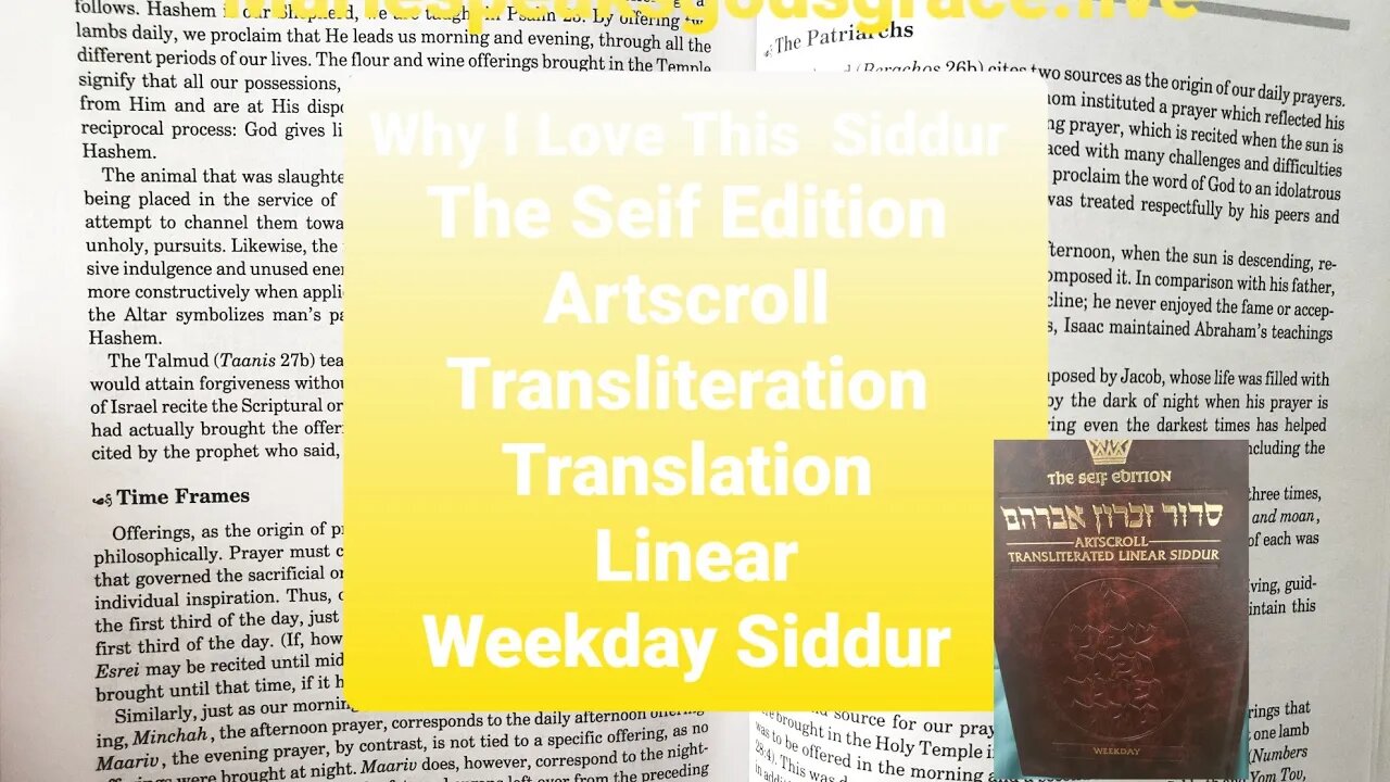 Why I Love Transliteration Siddurs. #artscroll #weekdaysiddur #mariespeaksgodsgrace #prayer #books