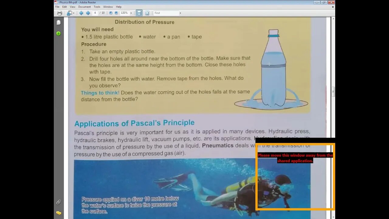 PHYSICS Class 8th Lecture#5 UNIT#7 Pascal's Law