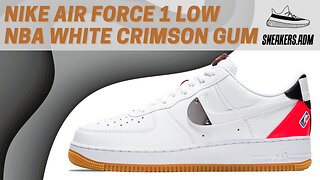 Nike Air Force 1 Low NBA White Crimson Gum - CT2298-101 - @SneakersADM