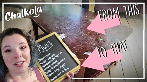 DIY Coffee Table Makeover//Transformation//Chalkola Markers//@Chalkola