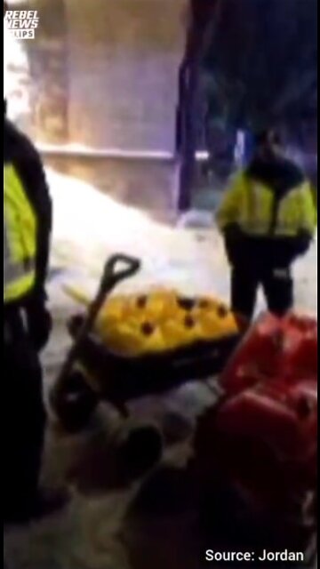 Canadian Police Steal Trucker's Fuel.