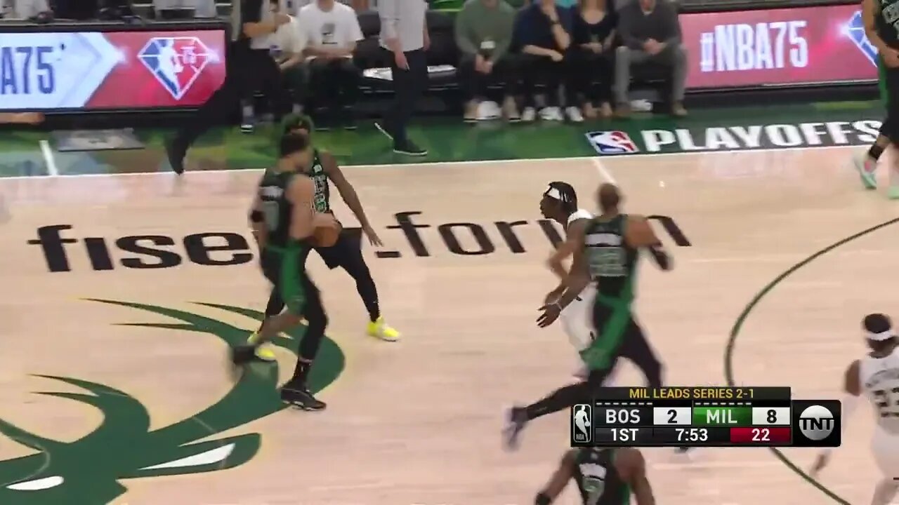 Tatum Posterized Brooks!! Bucks vs Celtics Game 4!!!