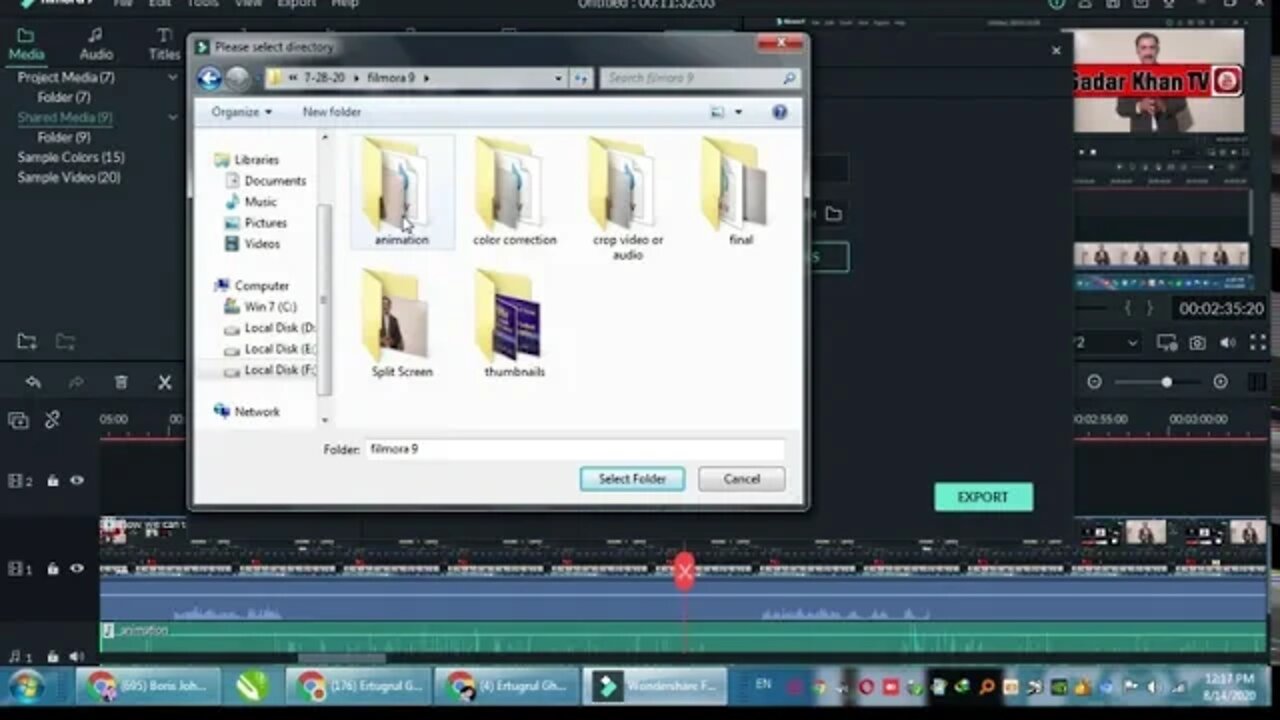 How we can export file in professional way |Wondershare filmora 9|Sadar Khan TV