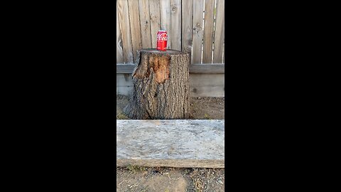 Crushing soda can slow motion