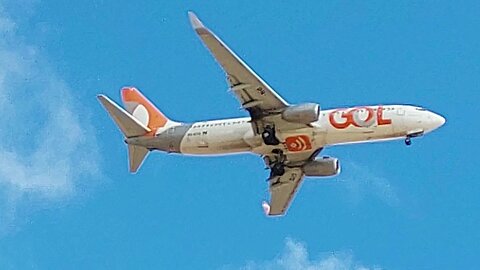 Boeing 737-800 PR-GXM vindo de São Luís do Maranhão para Fortaleza