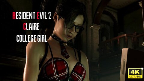 Resident Evil 2 Remake Claire College Girl