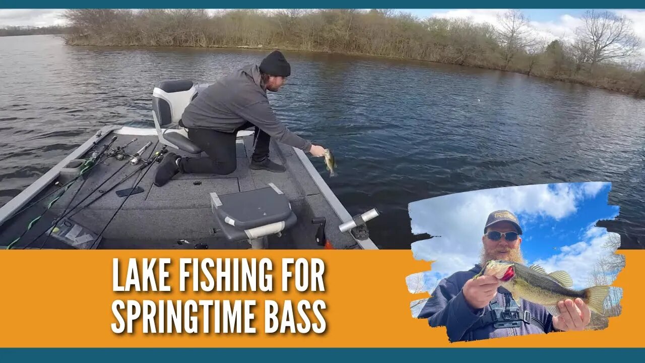 Lake Fishing For Springtime Bass With Different Types Of Largemouth Bass Fishing Lures -Lost a Musky