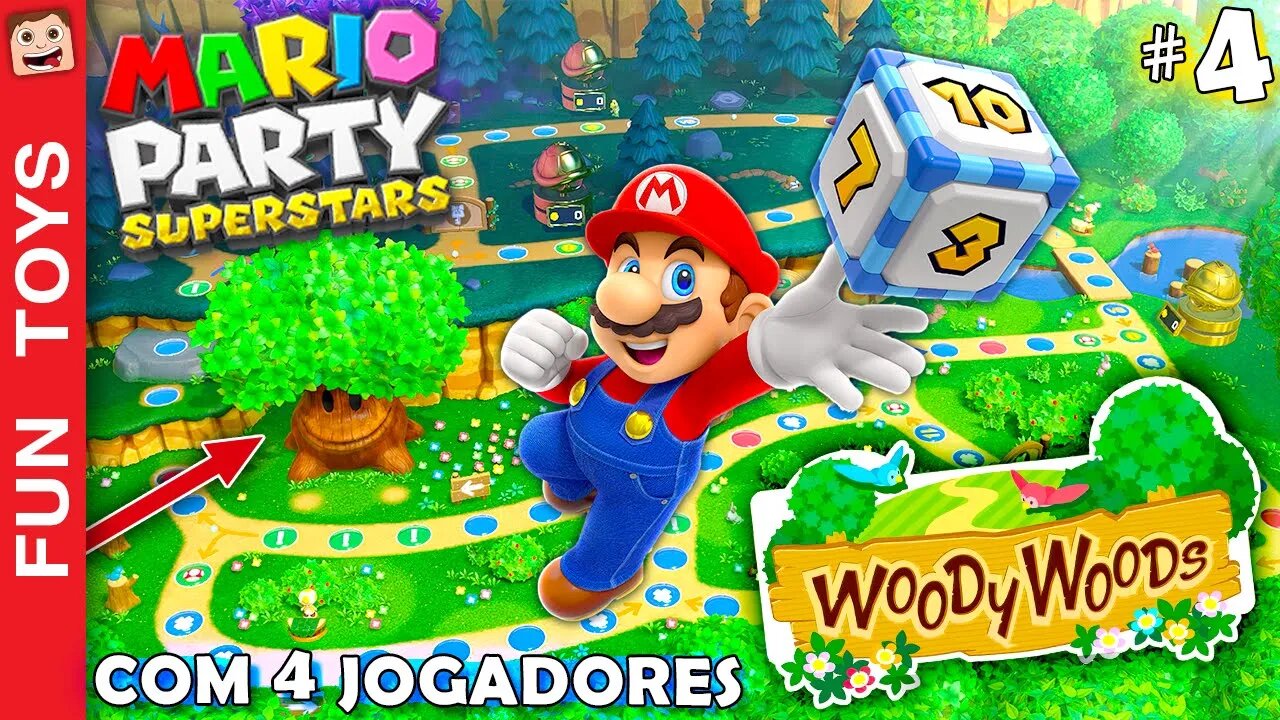 Mario Party Super Stars #4 - Batalha em Família - Uma Floresta SINISTRA é o tabuleiro nesta partida!