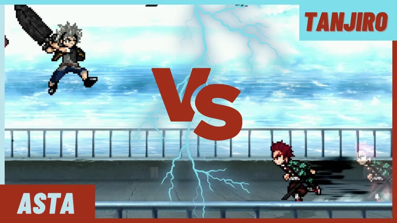 Tanjiro VS Asta, Batalha de Espadachims - Mugen (Demon Slayer x Black Clover)