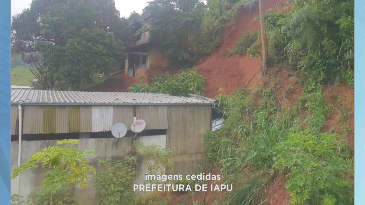 Vale do Aço: Defesa Civil atende ocorrência de deslizamento de terra na cidade de Iapu