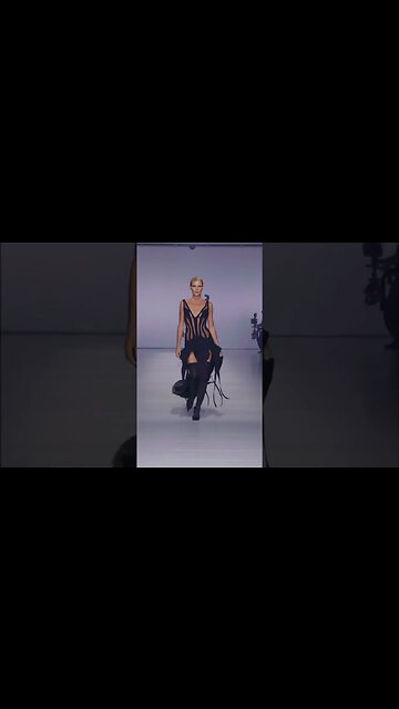 Esther Cañadas in MUGLER Spring/Summer 2024 FashionShow