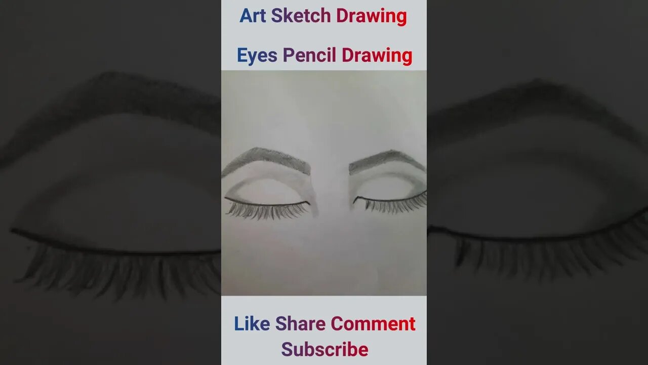 Eye Pencil Drawing Tutorial for Beginners Shorts-4 l Pencil Drawing Eyes #shortvideos #eyesdrawing