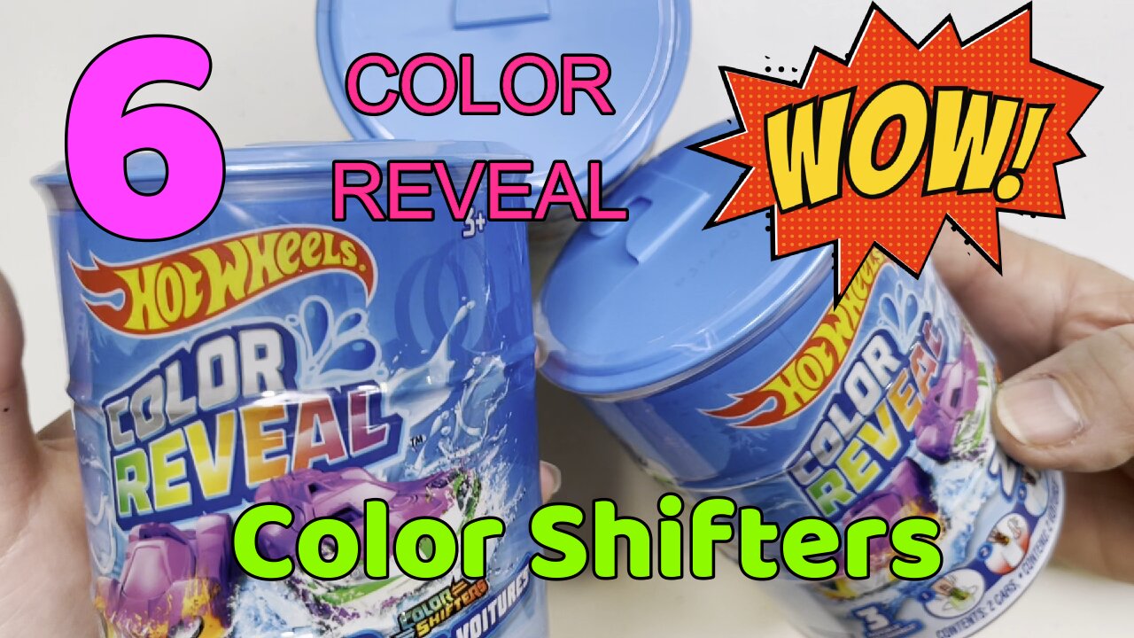 6 New Hot Wheel Color Reveal Color Shifters