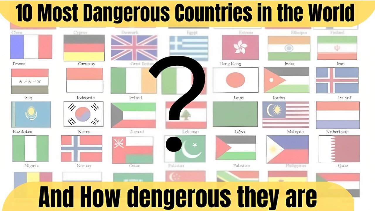 10 Most Dangerous Countries in the World August 2023 ⛔️