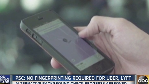 Fingerprinting no required for Uber, Lyft in Maryland