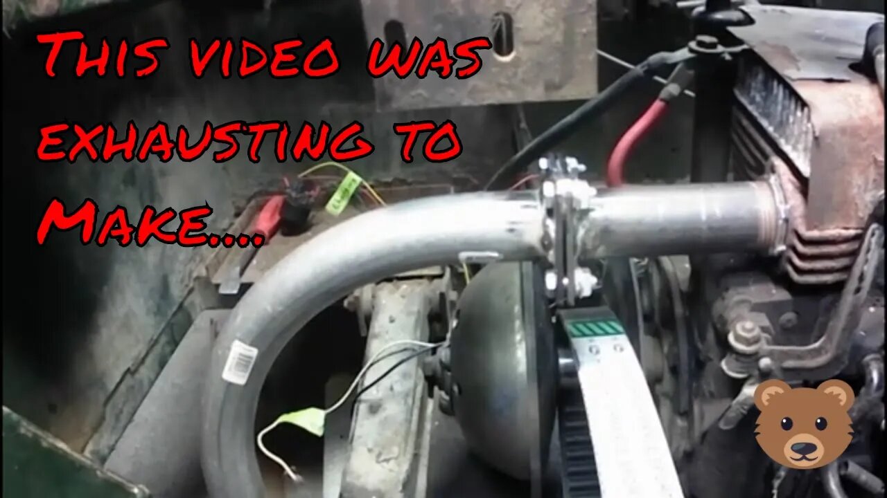 Custom Cushman Golf cart Pt.8 Custom exhaust