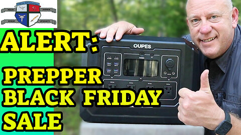 ALERT: Prepper Black Friday Sale - Oupes Mega 1 Solar Generator