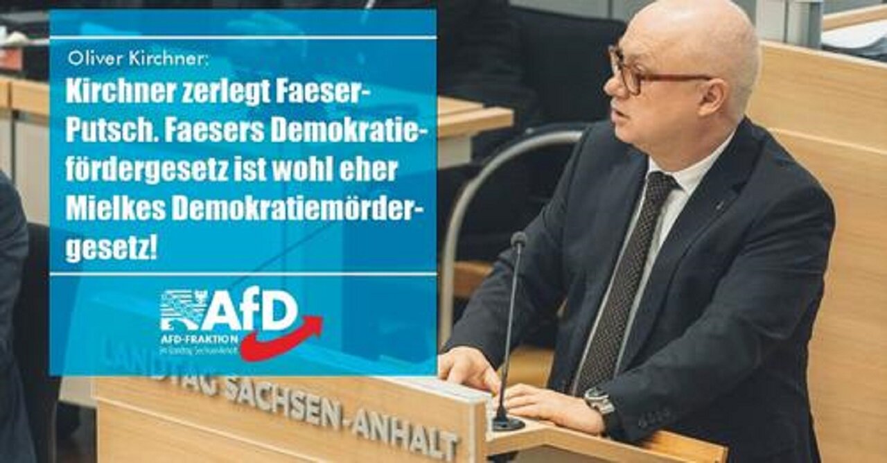 Kirchner zerlegt Faeser-Putsch. Demokratiefördergesetz ist wohl eher Mielkes Demokratiemördergesetz!