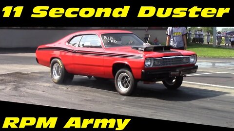 11 Second Plymouth Duster Drag Racing