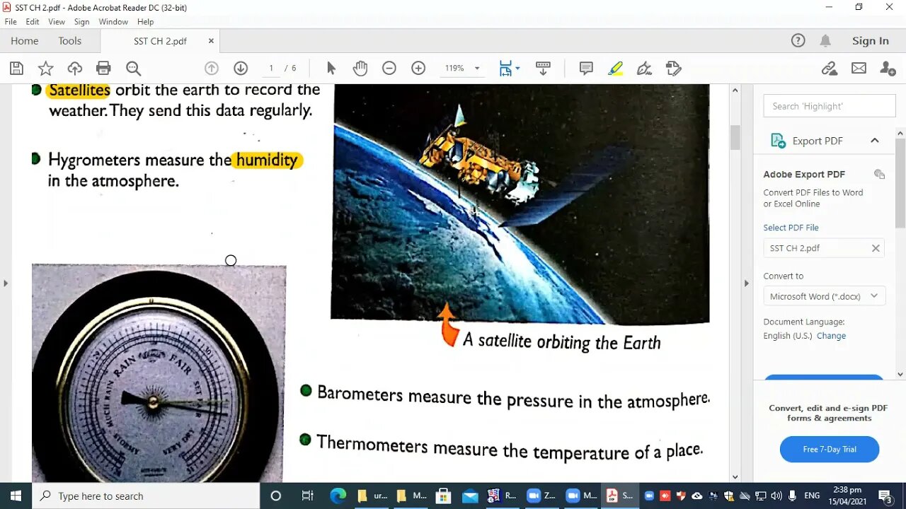 CLASS 4 , SST , 15 04 2021