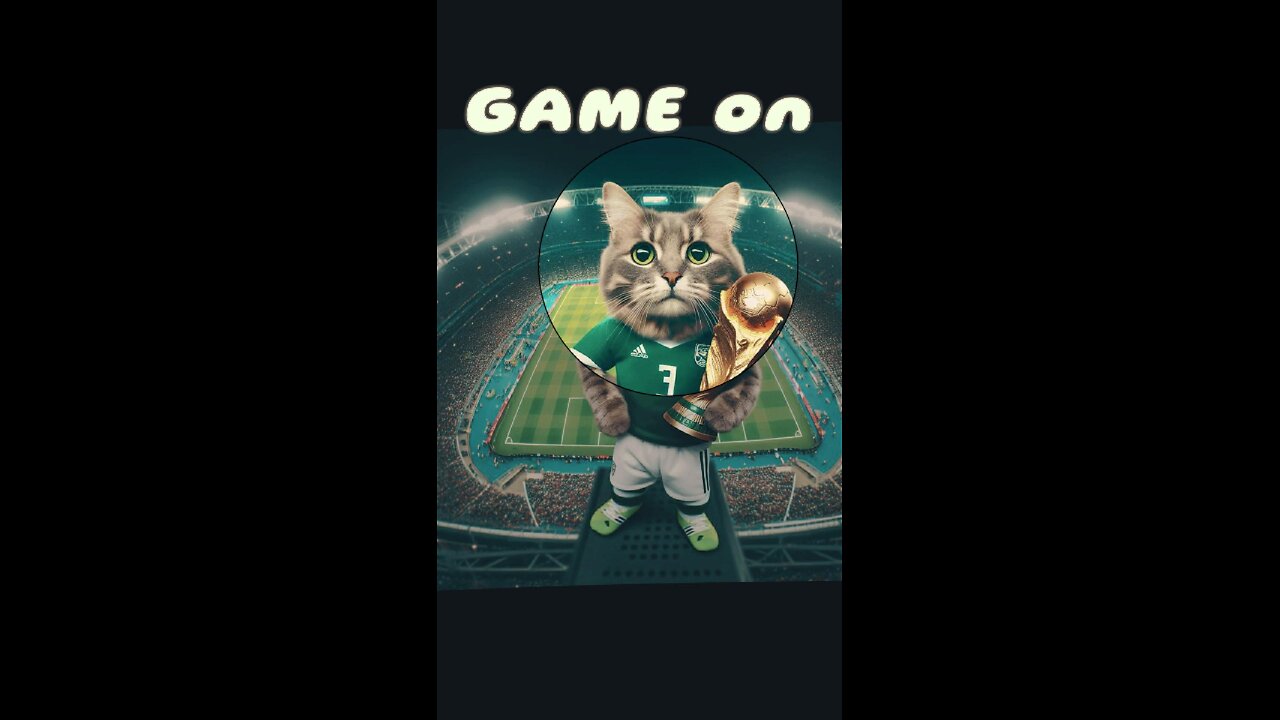 Let's Play Football~ Funny Cute cat win World Cup