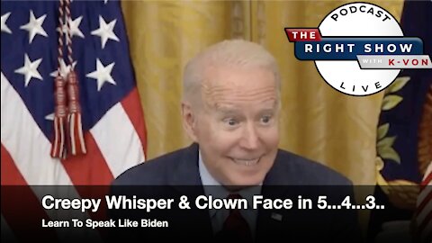 Why is Biden Whispering Like A Creep? (comedian K-von asks)