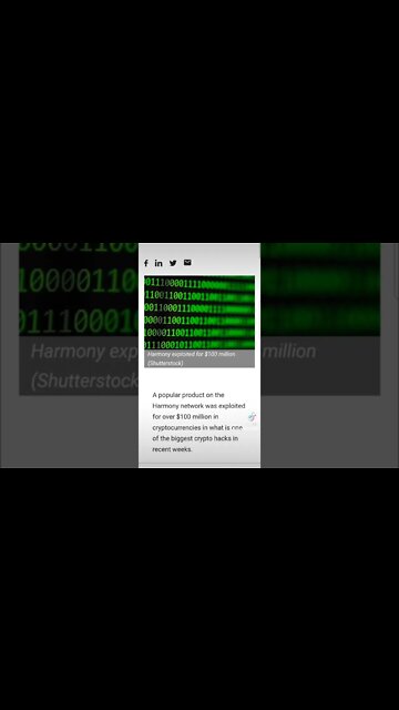 😱 Harmony One Hacked ✨️ #shorts