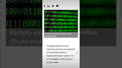 😱 Harmony One Hacked ✨️ #shorts