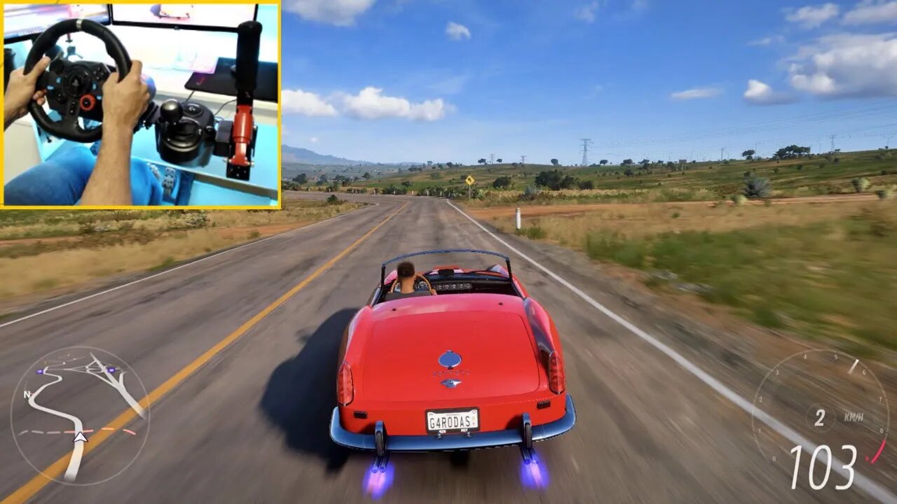 FERRARI 250 CALIFORNIA - FORZA HORIZON 5 GAMEPLAY Steering Wheel + Shifter G29