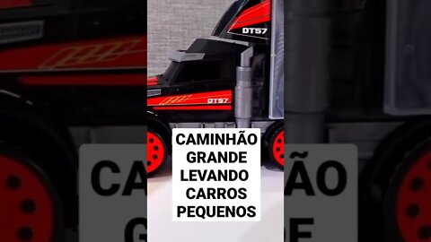 CAMINHÃO GRANDE TRANSPORTANDO CARROS PEQUENOS #shorts #short