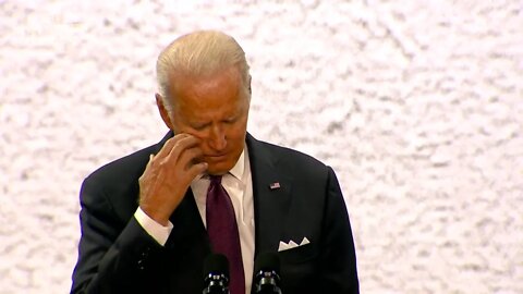 Biden blames Trump when asked what cost is he prepared to impose on Iran if it continues to attack?