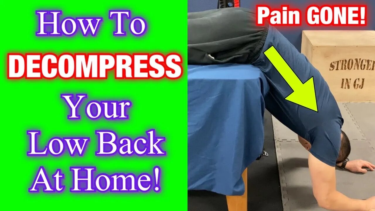 How to DECOMPRESS Your LOW BACK At Home! | Dr Wil & Dr K