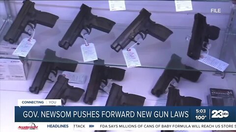 California Governor Gavin Newsom pushes forward new gun laws