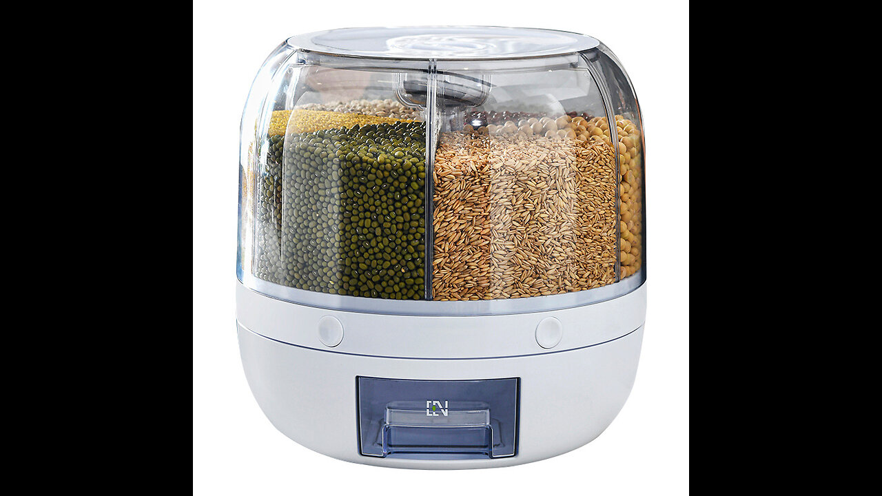 Seale360 Degree Rotating Rice Dispenserd Dry Cereal Grain Bucket