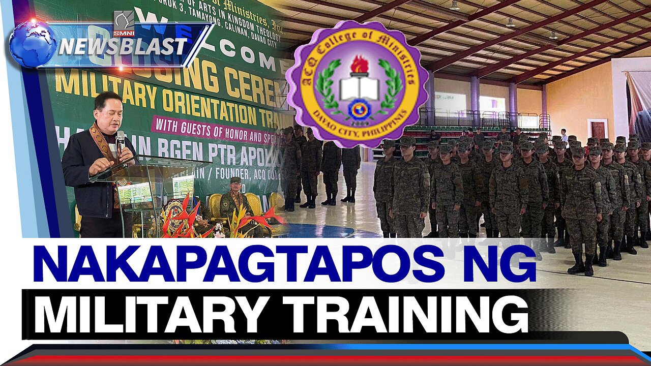 Bagong batch ng mga estudyante ng ACQ CM, nakapagtapos ng military training sa ilalim ng SMNI PAARU