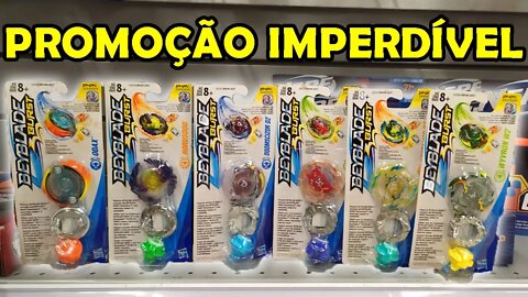 BEYBLADES por 20 REAIS! É por pouco tempo! | Beyblade Burst da Hasbro em Promoção | Bônus