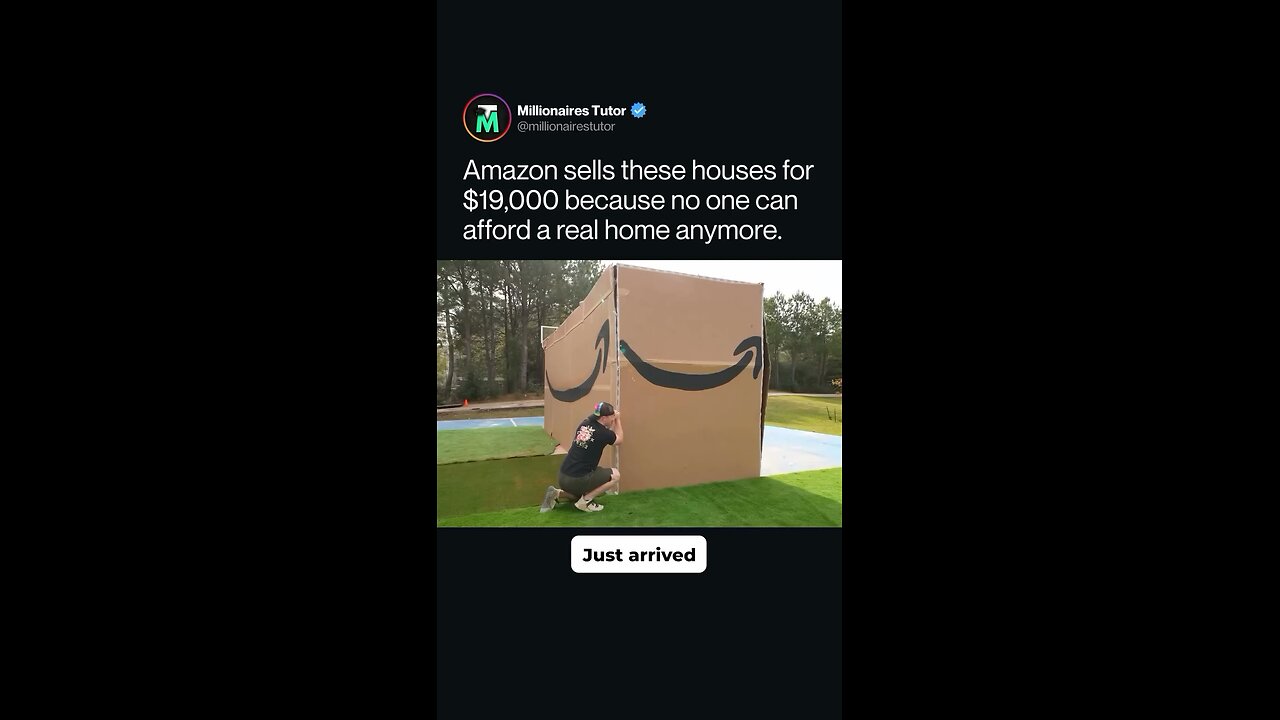 Amazon sells these houses for $19,000 because no one can afford a real home anymore.