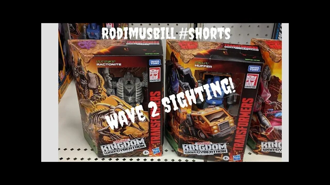 Kingdom Deluxe RACTONITE & HUFFER Transformers WFC (Wave 2) *Rodimusbill New Toy Sighting* #shorts