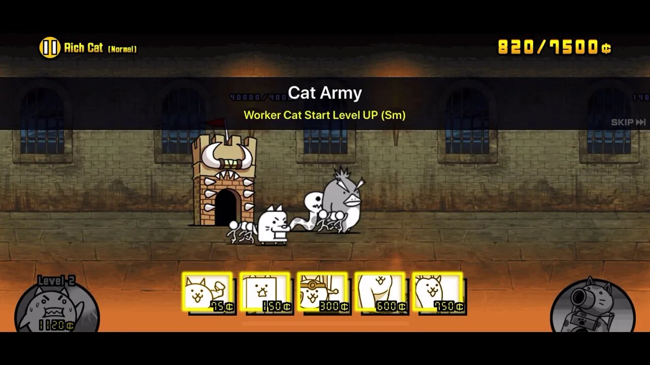 The Battle Cats - Monday Stage - Rich Cat (Normal)