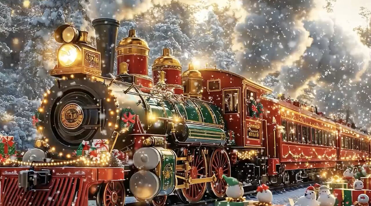 Beautiful Snowy Christmas Ambience Top Christmas Songs of All Time. Christmas Trains